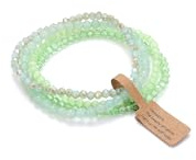 JENCVNL Damen Kristall Perlen Armband Boho Steine Armband Mehrschichtiges Damen Perlen Armbands Modeschmuck für Damen Mädchen Freundin