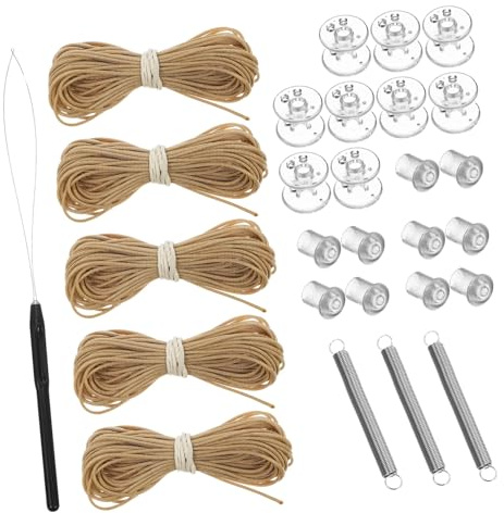 TOYANDONA Honeycomb Curtain Accessories Rv Blind Repair Kit Pleated Shade Restringing Kit for Camper Window Shades Cord Replacement