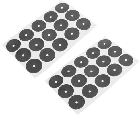 TOKIDNY Adesivi Punti Marcatura Biliardo Neri 2 Pezzi Autoadesivi Intrecciato Resistenti per Tavoli da Biliardo e Tennistavolo Uso Sala Giochi e Ricambio