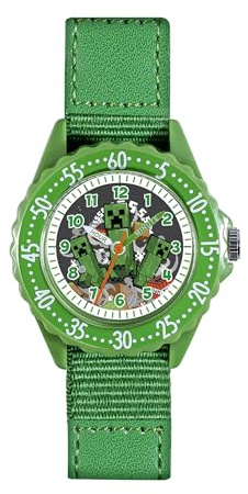 Accutime Minecraft Montre d'apprentissage de l'heure à fermeture facile