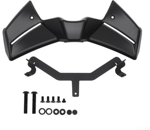 Kit spoiler anteriore per moto Downforce Winglet anteriore nudo per MT-09 2024-2025 Downforce Alettone anteriore esposto (nero)