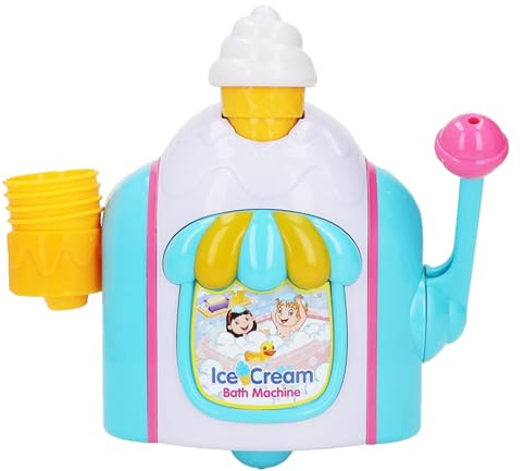 Seifenblasenmaschine – Badeeis-Blasenmacher-Spielzeug, Badewannen-Schaumstrahler für Babys und Kleinkinder, Badespaß-Zubehör für die Kinderdusche, farbenfrohes wasserdichtes Bade-Gadget | Indoor Playt