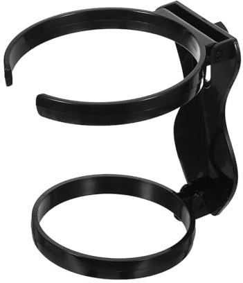 TOYZFRIENDY Portavasos Plegable Tipo Bolsa de Mano Negro, Soporte para Botellas y Vasos, Accesorio Compacto para Viajes, Playa y Picnic, Organizador Resistente para Bebidas al Aire Libre