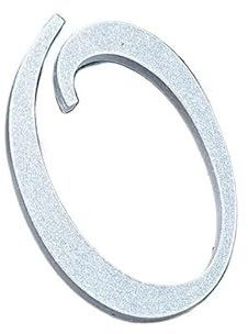 Numero civico, Targa for porta in acrilico autoadesiva da 7 cm, numero civico 0 a 9, colore argento e oro, for casa ufficio(Silver,0)