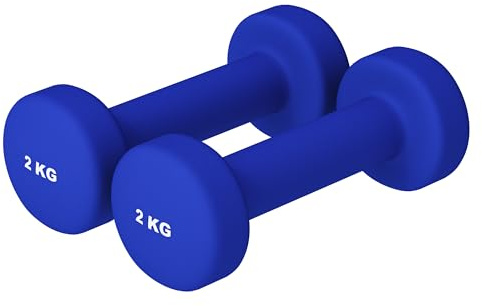 GORILLA SPORTS® Neopren Kurzhanteln 0,5–5 kg, 2er Set oder 31-kg-Set | Rutschfeste Gymnastikhanteln mit abgerundeten Kanten; Hanteln, Gewichte, Hantelset, Dumbbells, Hantelbaum, Kurzhantelständer