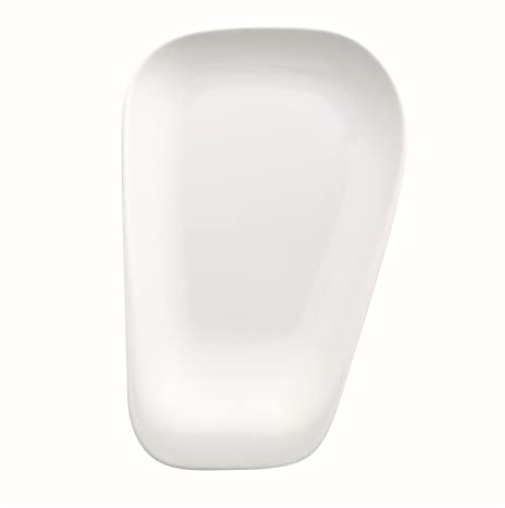 KAHLA 153344A90015C Elixyr Platte mini 18 cm | eckiges weißes Tablett aus Porzellan 18 cm x 13 cm