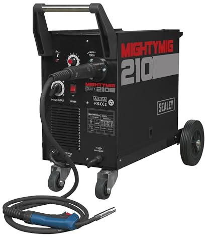 Sealey Mightymig210 Professional Gas/No-Gas Mig Welder 210Amp with Euro Torch