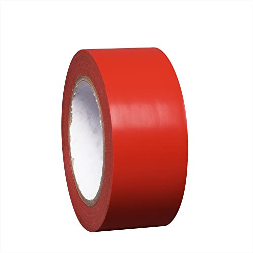 Bodenmarkierungsband, selbstklebend, 1 Rolle, rot, VE 2 Stk.
