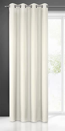 Eurofirany irany Zas/Rita/K Tenda Rita con Occhielli, 140 x 250 cm, cremig