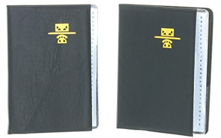 Lot of 2 Mini Vinyl Address Books 4 x 3 Phone Book K6885-01