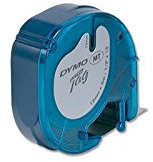 DYMO 3 Kassetten LetraTag Polyester 12 mm x 4 m schwarz auf rot