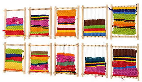 Betzold - Schul-Webrahmen Buchen-Holz, Set mit 10 Stück, inkl. Anschlagkamm