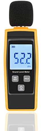 Noise Tester (Dezibel-Messgerät) Dezibel-Messgerät Schallpegelmesser, 30 dB (A) bis 130 dB (A), LCD-Geräusch-Dezibel-Messgerät zur Überwachung der Geräuschbelastung, Einrichtung des Heimkinos