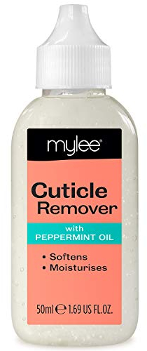 Mylee Cuticle Remover Gel with Peppermint Oil 50ml - Softens and Moisturises Cuticles, Removes Dead Skin