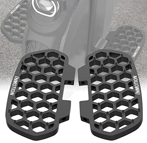 HUAYUWA INMOTION V11 V12 Elektro-Einradpedal-Set, Offroad-Fußstütze, ausgestanztes Design, Upgrade Zubehör (schwarz)