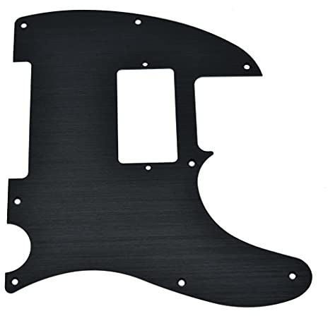 KAISH Battipenna in alluminio anodizzato a 8 fori TL per Telecaster USA/Messico/Telecaster Tele, nero