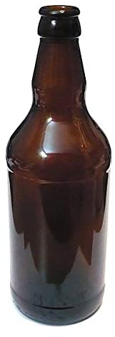 Bigger Jugs Amber Brown Glass Beer Bottles (Box of 20) For Homebrew Beer Lager and Cider