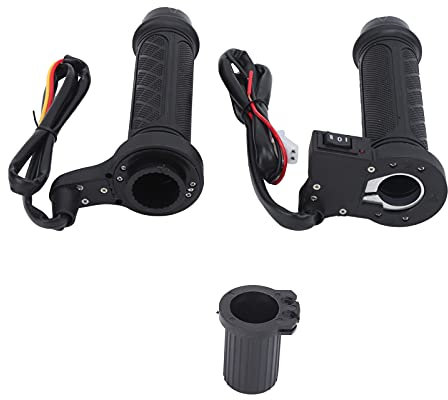Motorrad-Heizgriffe, BOROCO 2 Stück 12 V elektrische Heizgriffe, einstellbare Temperatur, Winter-Handwärmer für 7/8-Zoll-Lenker, schwarz