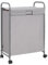 STORAGE MANIAC Panier à linge fin avec couvercle, 85 L, trieur à linge avec roulettes, panier à linge étroit, panier à linge sale à 2 charges, organiseur à linge, chariot à linge avec roues et