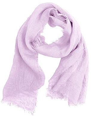 JOPHY & CO. Halsduk 100 % linne dam herr lätt elegant, rosa baby, one size