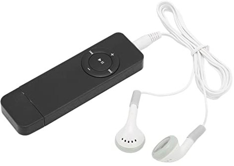 Lettore MP3, Mini Lettore Musicale MP3 Suono HiFi Portatile Lettore Musicale Digitale Batteria Integrata da 180 MAh, Supporta Fino a 64 GB (Nero)