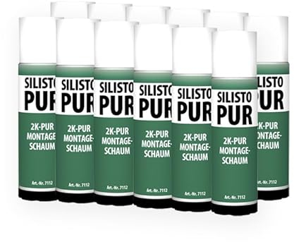 SILISTO 2K PUR Mousse de montage en polyuréthane à 2 composants, mousse de construction à 2 composants, mousse de construction pour remplir, isoler et sceller | Mousse polyuréthane avec la plus haute