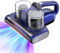 Aspirapolvere per Materassi Battimaterasso Antiacaro con Luce UV-C a 253,7 nm 16Kpa Aspirazione Filtro HEPA Riscaldamento Ultrasuoni Funzione Rotazione della Spazzola a 30000 giri/min 500W Filo Blu