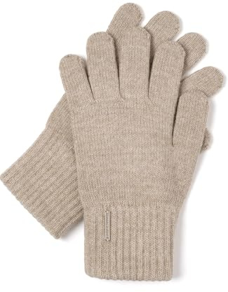 VIVISENCE Damen Winter Handschuhe Mit Gemütlich Stilvolle Breitem Strickbündchen Hergestellt Aus Warmem Garn Mit Wollzusatz Perfekt Für Kalte Wintertage Herbst Modell 7204