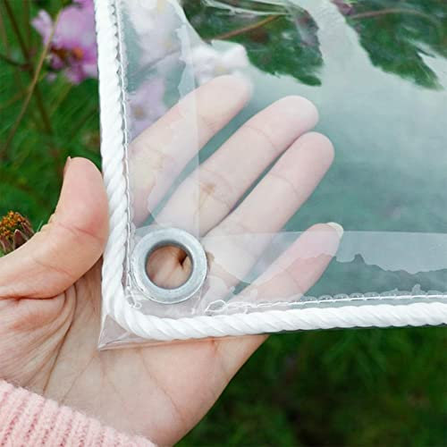 Bâche de pluie transparente pour extérieur, balcon, fenêtre, serre, pare-brise, bâche isolante en plastique imperméable, 450 g, 2 m x 3 m