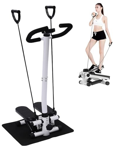 2 in 1 Swing Side Stepper mit LCD-Schirm und Handgriff, 150kg Up-Down Swing Stepper Bein Arm Trainer für Zuhause, Schöner Arsch/Schlanker Arm/Schöne Taille