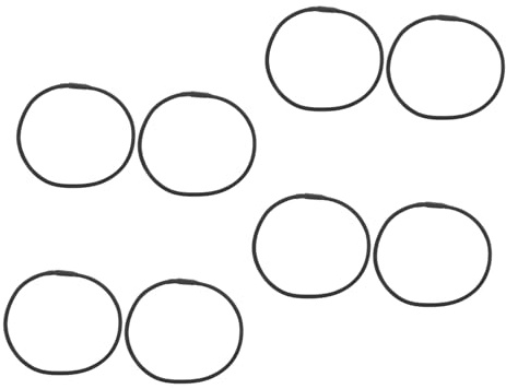 UPKOCH 8pezzi Supporto Antiurto Per Microfono Onde in Gomma Elastici Per Riduzione Vibrazioni Accessori Per Registrazione in Studio