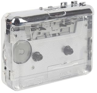 Kavolet Tragbarer Kassetten-zu-MP3-Player, Vintage-Sound-Musik-Capture-Konverter Für Fans Klassischer Musik. Material: Transparentes ABS. Größe: 4,4 * 3,1 * 1,2 Zoll. Für Zuhause und auf Reisen