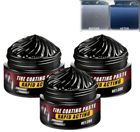 Renovateur Plastique Voiture Extérieur,Revitalisant Rénovateur De Garnitures Noir,Produit D'entretien Pour L'intérieur Et L'extérieur,Pour Renovateur Voiture ExtéRieur Interieur Polish Plastique (3PC)