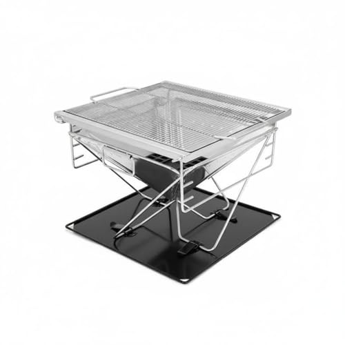 ＡＷＨＡＯ Log-Fired Fire Basin Grill Multi-Firewood-Operated and Briquettes Fire Basin doubleFunction Folding Barbecue Grill for Campers, Picnickers