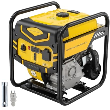 ISINEVER 5100W Inverter Stromgenerator Benzin mit 230V Steckdosen & USB Offener Inverter Generator als Notstromaggregat hausversorgung, 4 Takt OHV Motor für Garage Werkstatt Baustelle