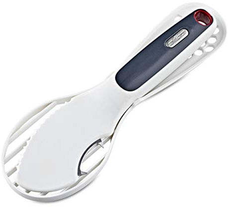 Zyliss 4-in-1 Avocado Prep Tool - Avocado Slicer Tool – Multifunctional Avocado Cutter, Smasher, & Stone Remover – 7.5, White
