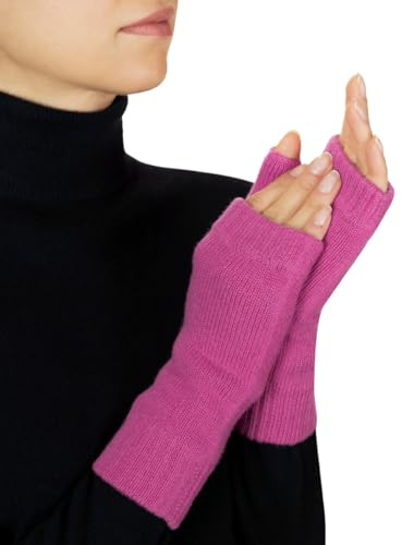 Lona Scott Fingerlose Damenhandschuhe aus Kaschmir