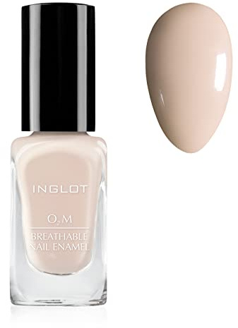 INGLOT O2M Atmungsaktiver Nagellack 672, Beige, 11 ml | Langanhaltender Nagellack sorgt für satte, glänzende Farbe mit absplitterfestem Glanz. Alkohol- & parfümfrei.