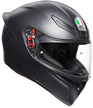 AGV K1 E2205 Helm, massiv, matt schwarz, Größe MS