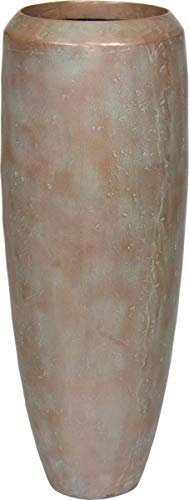 Fleur Ami - Bac & Particules métal Ø30cm H80cm Ext Colonne Vert-Gris Brut - dimhaut: H 80 cm - Couleur: Cuivre
