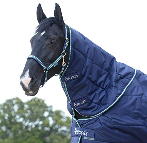 Bucas Quilt 0g Neck - Navy - Unterdeckenhalsteil für Pferde