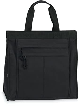 Fabrizio Einkaufstasche Shopper Tasche Umhängetasche Strandtasche Innenfach + 2 Außenfächer mit Reißverschluss