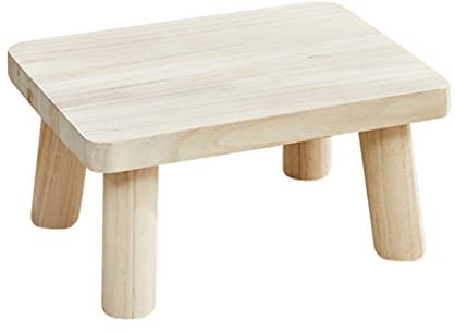 Wood Hocker, Fussbank, Badezimmerhocker Garten-Stapelhocker Praktisches Stapeln Kleine Holzhocker Vollstuhl Comfort Dressing Hocker / Esszimmerstuhl / Lesestuhl / Pflanzenständer Holzbank Kleiner Sitz
