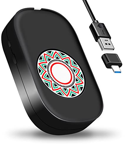 CHOKMAX Jiggler de ratón, agitador de Ratones indetectable con Puerto USB sin Unidad Que simula el Movimiento Aleatorio automático para Evitar Que Las computadoras portátiles se Duermen y Mantener el
