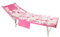 Telo Copri Lettino con Elastici, Tasche Laterali e Cuscino, Telo Mare per Lettino, 70x180 cm, in Microfibra Morbida e Assorbente, Salvaspazio Asciugatura Rapida, Fantasia Coralli K079 (Fucsia)