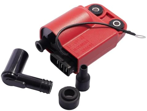 2EXTREME CDI-Zündspule + Kerzenstecker kompatibel mit Piaggio Sfera, Quartz | Offene CDI ohne Drehzahlbegrenzung, 3 Pins + Massekabel, LB05F 90°; kompatibel mit Piaggio ZIP T; Vergleichsnr. 2921945, 8051