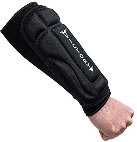 Martial Arts Forearm Armor Guards - MMA - Padded Arm Sleeves (Medium)