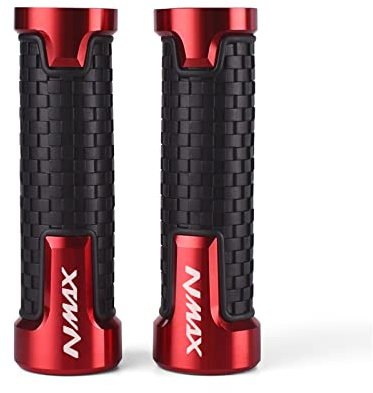RESKIO Motorrad Griff Motorrad Gas Gummi Hand Bar Griffe Für Yamaha NMAX 125 155 NMAX125 NMAX155 N-MAX 125 155 2018 2019 2020 2021 Zubehör Motorrad-Lenkergriffe (Color : Red)