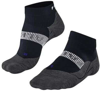 FALKE herr Löparstrumpor RU4 Endurance Cool Short M Sso funktionellt garn antiblåsning 1 par, Blå Space Blue 6116, 42-43
