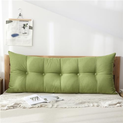 XZLZMYP Rückenkissen Lang Rechteck Hohen Rückenlehne Kissen Waschbar Abnehmbar Wandkissen Lesekissen Lendenkissen Für Bett Kopfteil Gepolstert Sofa Couch Mit Waschbar Bezug,C,180x20x60cm